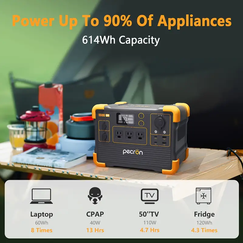 614Wh High-Capacity Portable Power Station