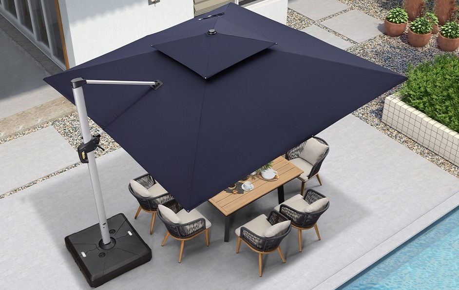 ⚡Clearance Sale☔Solar-powered LED parasol