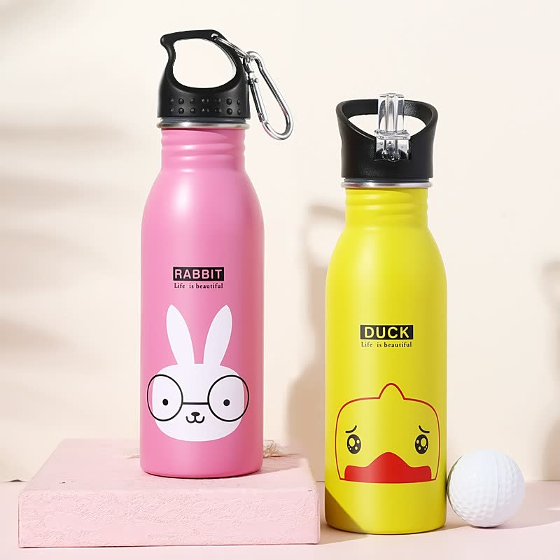 Stainless Steel Children's Bottles Handy Cup Travel Drinking Bottle Portable Sports Bottle