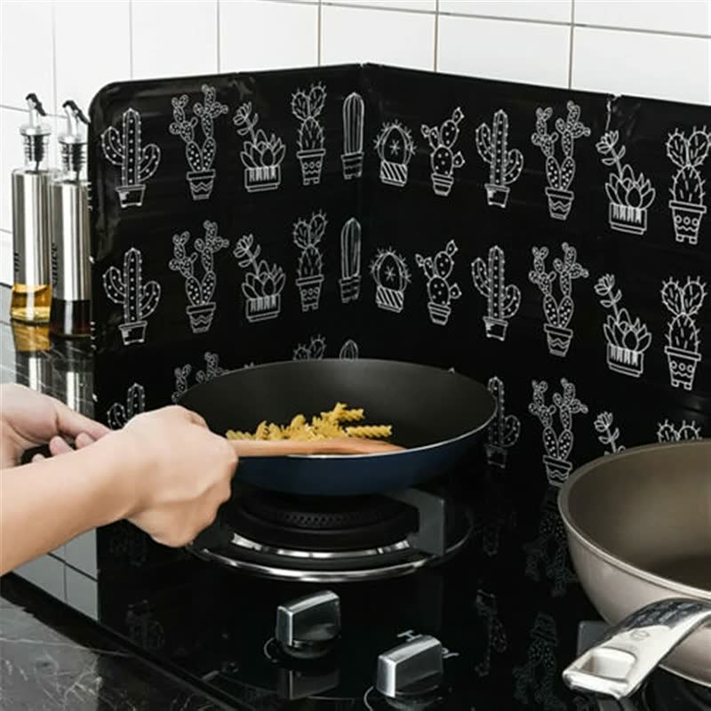 Kitchen Utensils Splash Proof Baffle Gas Stove Aluminum Foil Oil Baffle High Temperature Resistance Grease Insulation Board