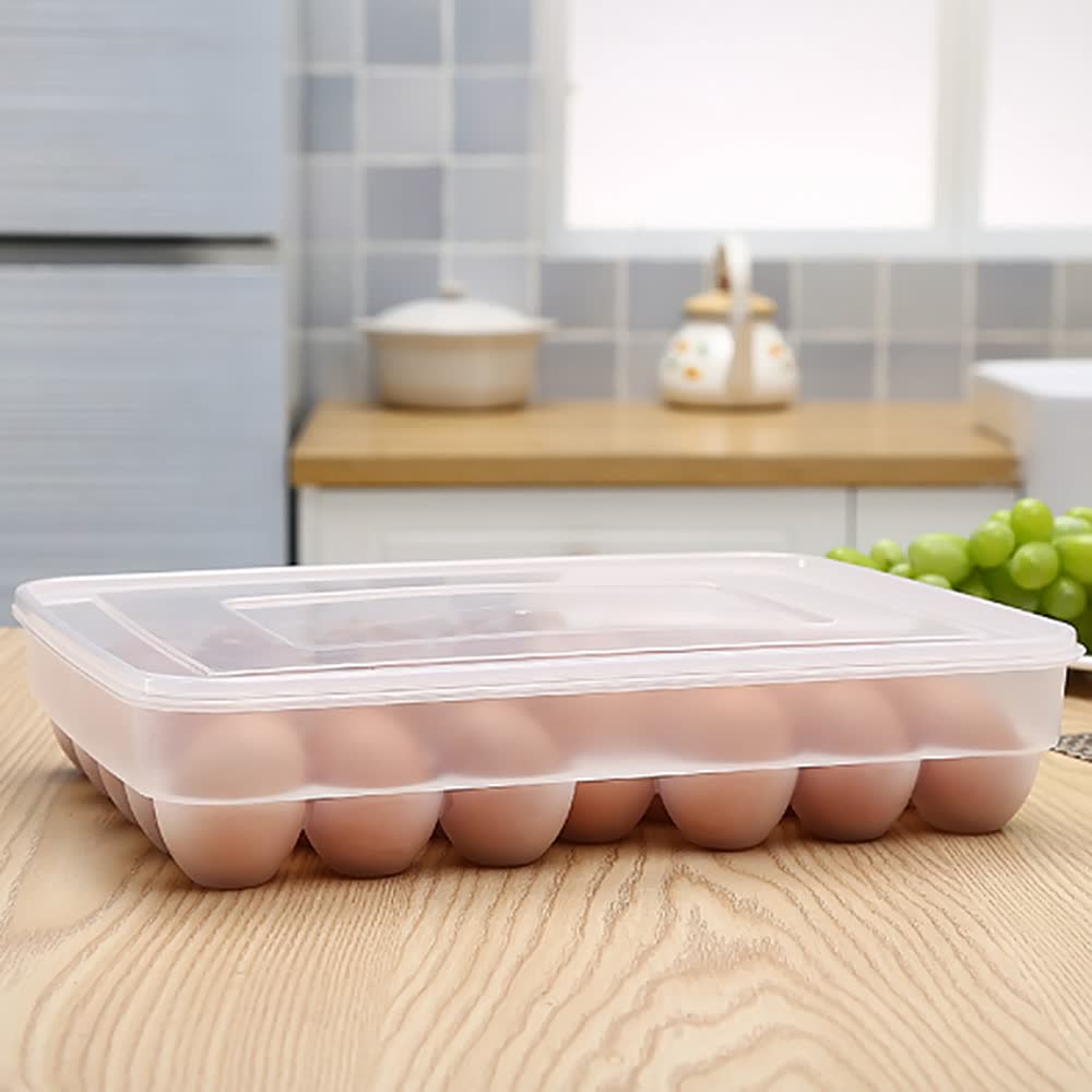 34 Grid Egg Storage Box Refrigerator Fresh-keeping Box Kitchen Storage Egg Tart Picnic Box