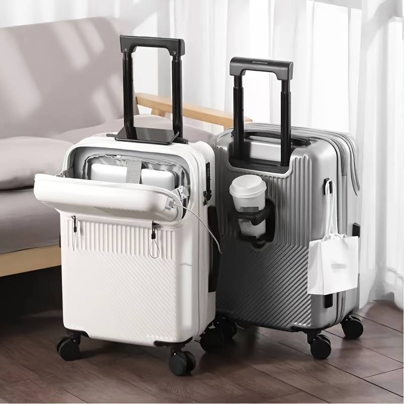 💝Clearance✨【Buy 1 free 1】minimalist solid color hard sided suitcase casual movement thickened carry-on wheeled luggage bag