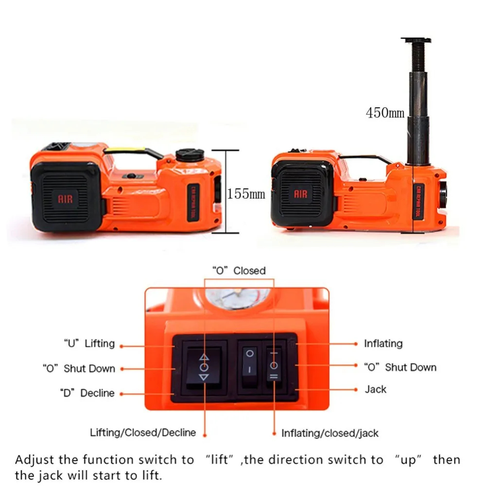 💥Last Day Clearance💥 3-in-1 Electric Hydraulic Car Jack