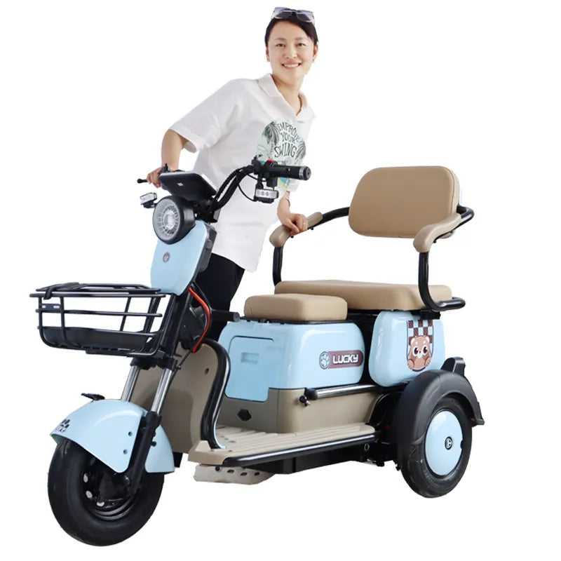 🎁LAST DAY FOR CLEARANCE✨3 Wheel Two-Seater Electric Mobility Scooter