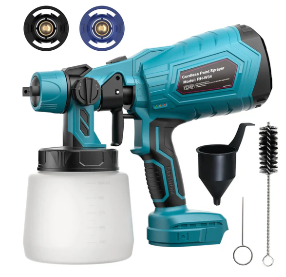 High power cordless paint spray machine