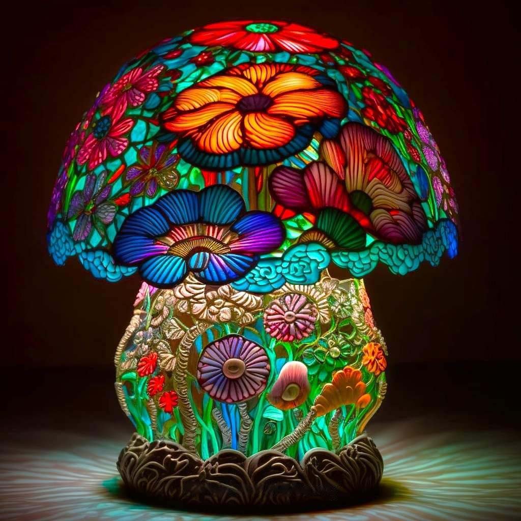 Stained Glass Plant Series Table Lamp（🎉Last Day Sale🔥75% OFF）