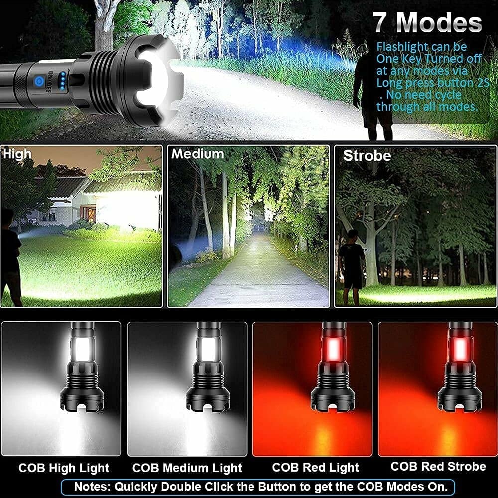 🎁Last Day Promotion- SAVE 49%🏠LED Rechargeable Tactical Laser Flashlight-Buy 2 Free Shipping 