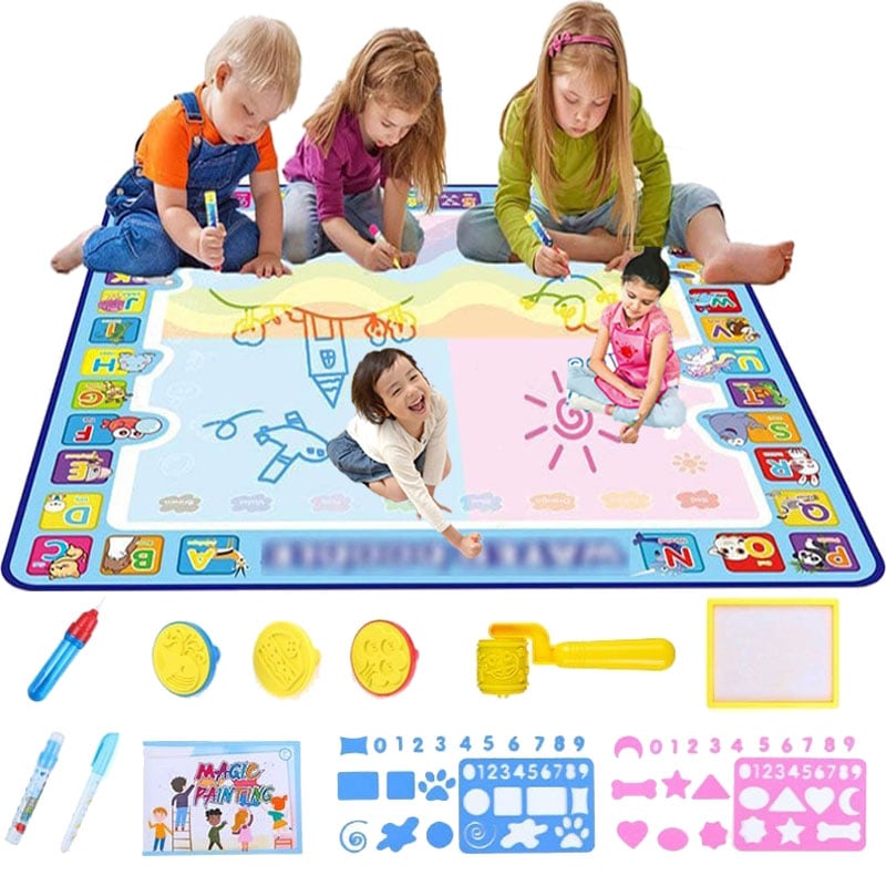 🔥Last Day 49% OFF🔥Water Doodle Mat ,Aqua Painting Drawing Mat Mess Free Learning Toy Mat 