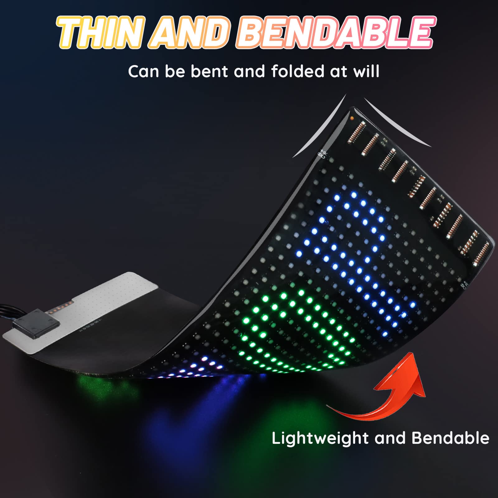 Car led flexible screen APP-car sign expression screen display