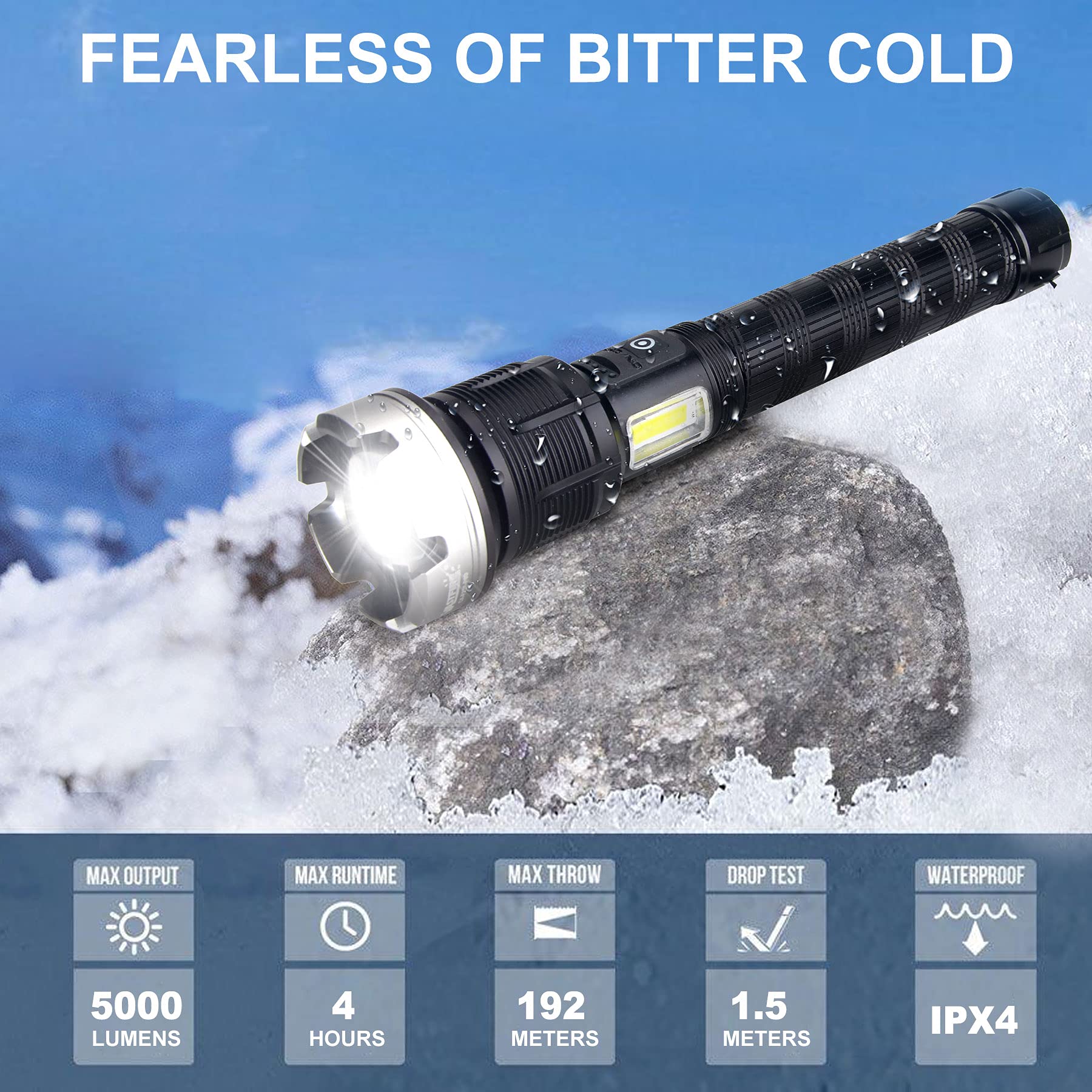 🎁Last Day Promotion- SAVE 49%🏠LED Rechargeable Tactical Laser Flashlight-Buy 2 Free Shipping 