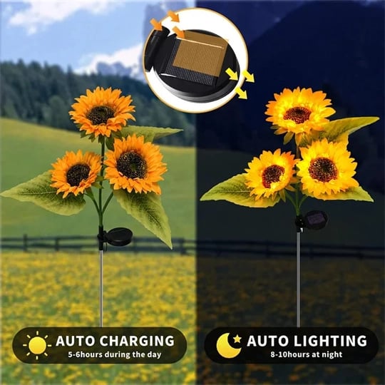 🌻Last Day 49% Off-- Waterproof Solar Sunflower Light 