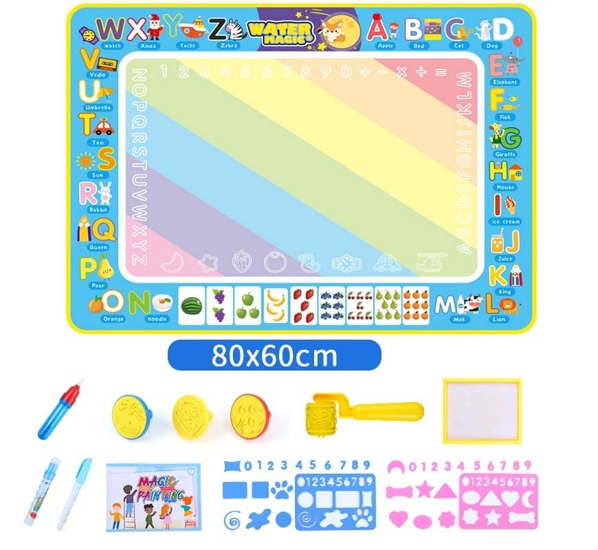 🔥Last Day 49% OFF🔥Water Doodle Mat ,Aqua Painting Drawing Mat Mess Free Learning Toy Mat 