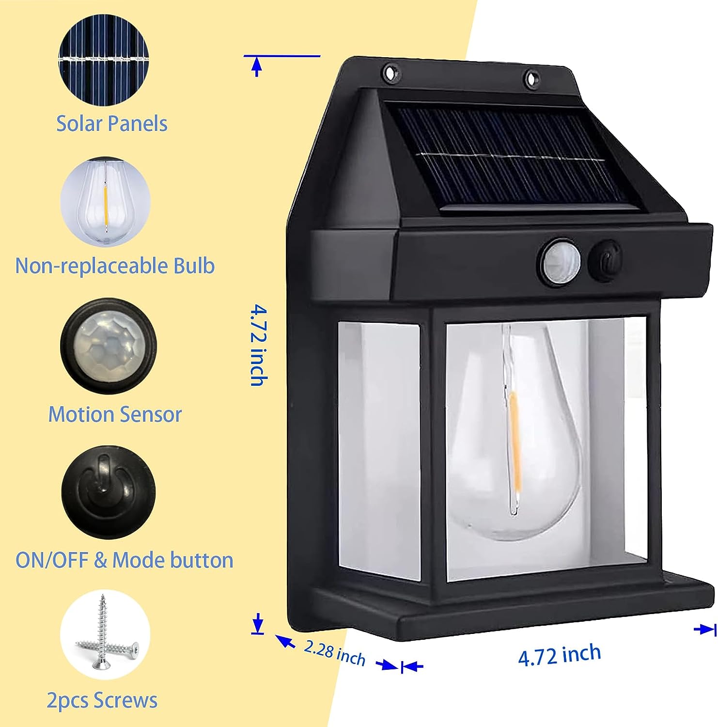 2023 New Outdoor Solar Wall Lamp (Buy 3 Free Shipping) 