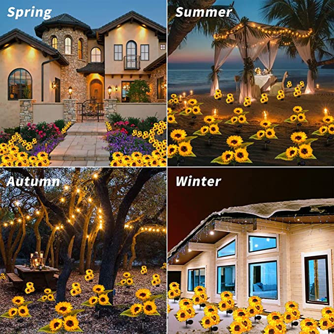 🌻Last Day 49% Off-- Waterproof Solar Sunflower Light 