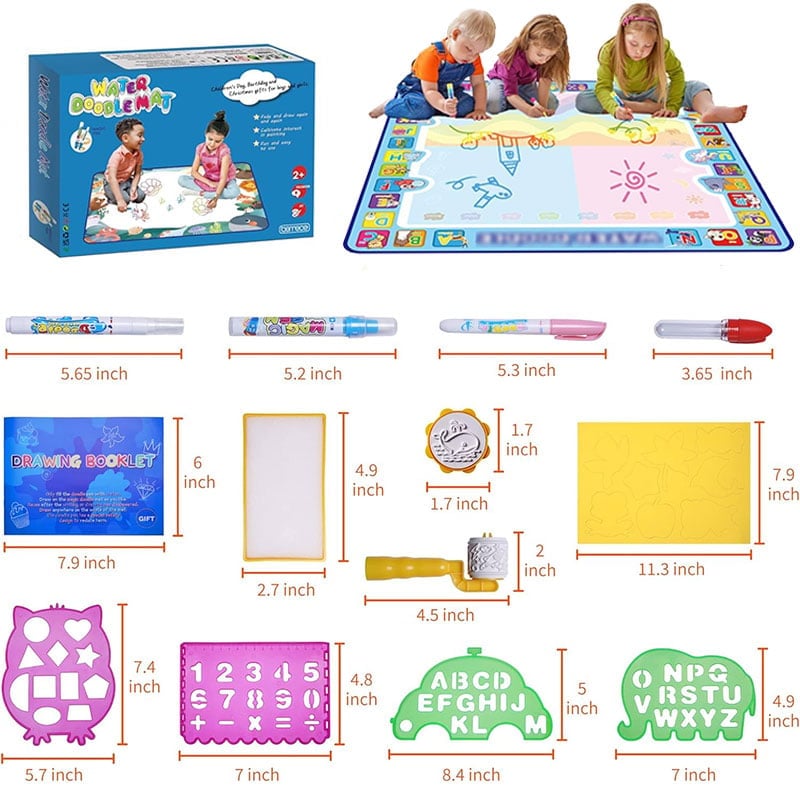 🔥Last Day 49% OFF🔥Water Doodle Mat ,Aqua Painting Drawing Mat Mess Free Learning Toy Mat 