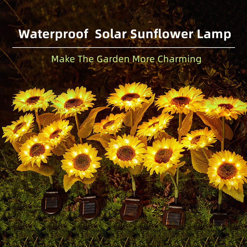 🌻Last Day 49% Off-- Waterproof Solar Sunflower Light 