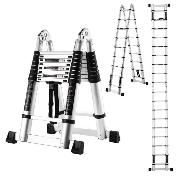 🔥Buy 1 get 1 free🔥6.9 meters Aluminum telescopic ladder😍