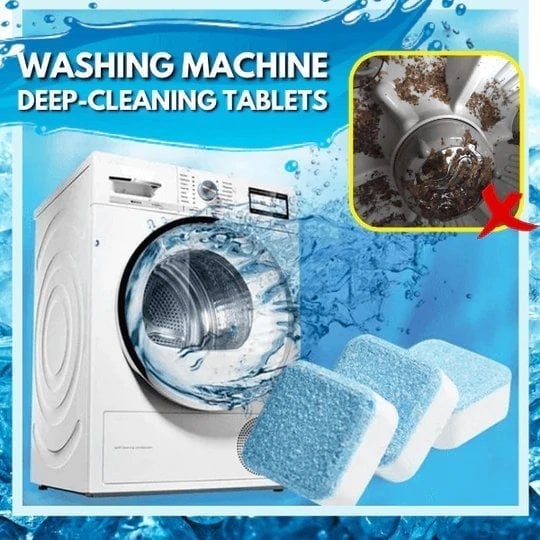 (Hot Sale NOW- SAVE 48% OFF)Washing Machine Deep-Cleaning Tablets(BUY 2 BOX GET 1 FREE NOW)