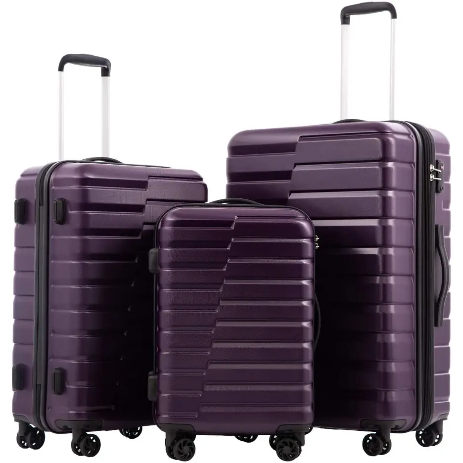 Luggage Expandable Suitcase Luggage 3 Piece Set Lock Spinner Carry