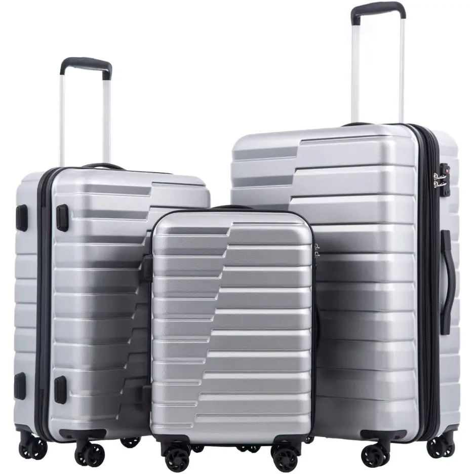 Luggage Expandable Suitcase Luggage 3 Piece Set Lock Spinner Carry