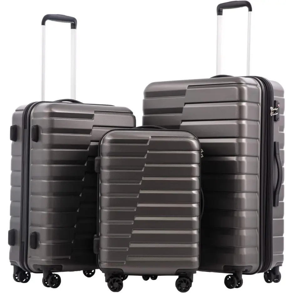 Luggage Expandable Suitcase Luggage 3 Piece Set Lock Spinner Carry