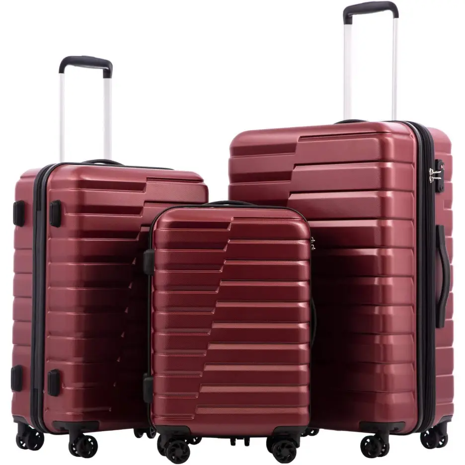 Luggage Expandable Suitcase Luggage 3 Piece Set Lock Spinner Carry