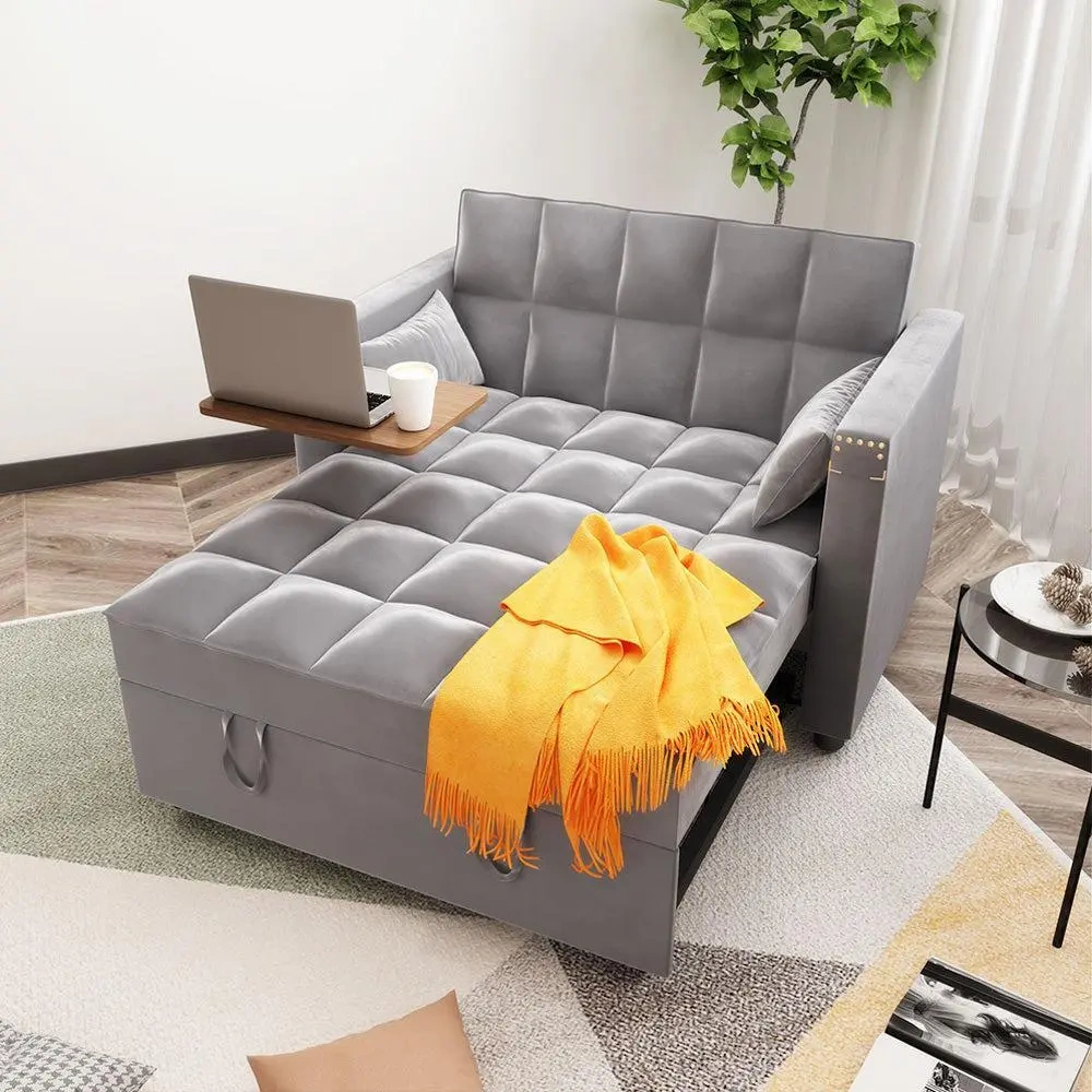 💝Last Day For Clearance✨Convertible 3-in-1 Multi-Functional Sofa Bed with Hidden Side Table