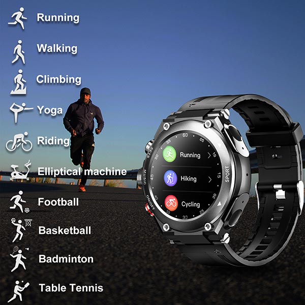 All-in-One Smart Watch With Bluetooth Earbuds