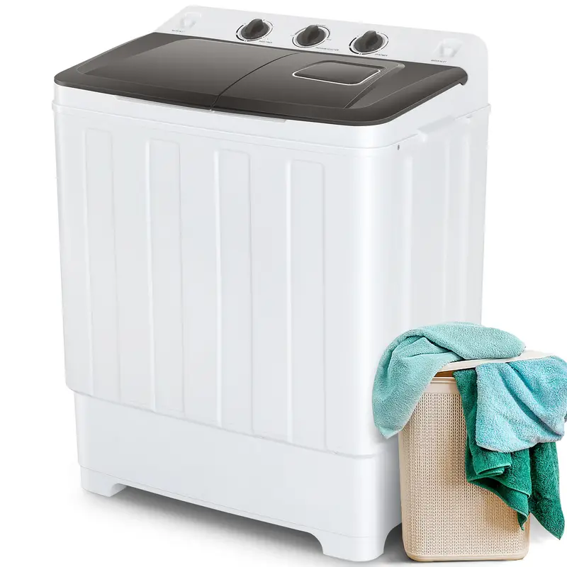 17.6Lb Large Capacity Portable Twin Tub Washing Machine