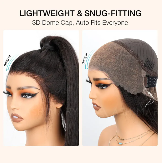 Flash Sale Cozy Invisi-Strap™ Snug Fit for 360 Skin Lace Frontal Pre-cut & Pre-bleached Human Hair Wig