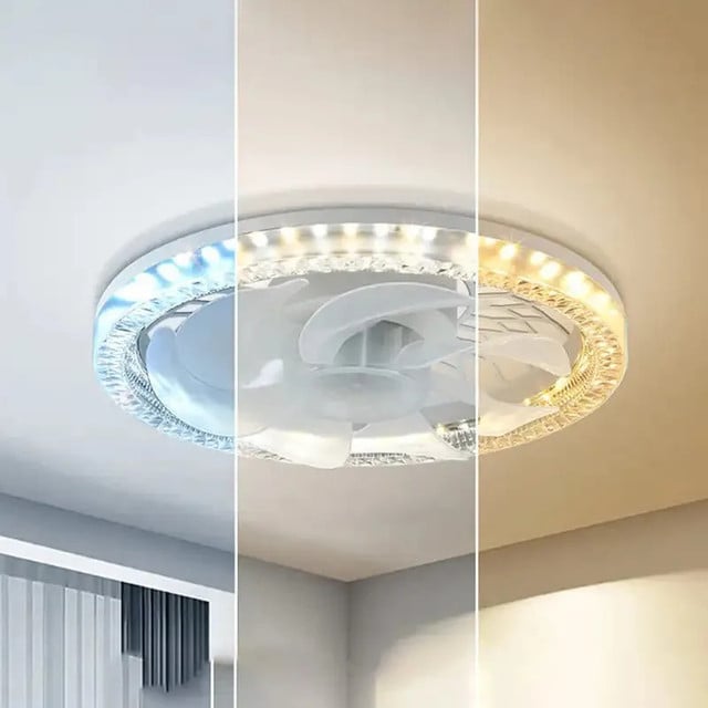 Ceiling fan with remote control light