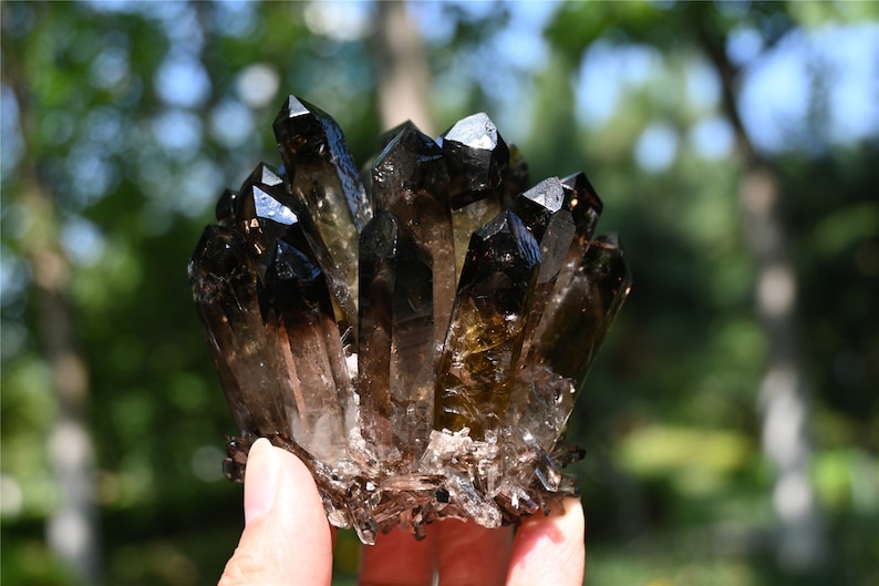 【🎁🎅 Special 70% OFF🎅】2025 New Natural Smoky Quartz Cluster ，Crystal gift🎁