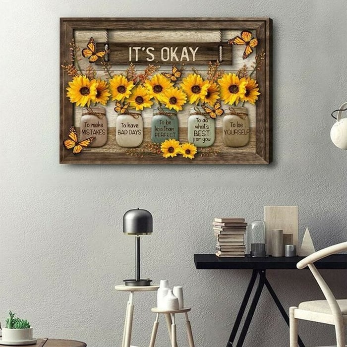 Last Day 70% OFF🌻Butterfly Sunflowers Wall Art