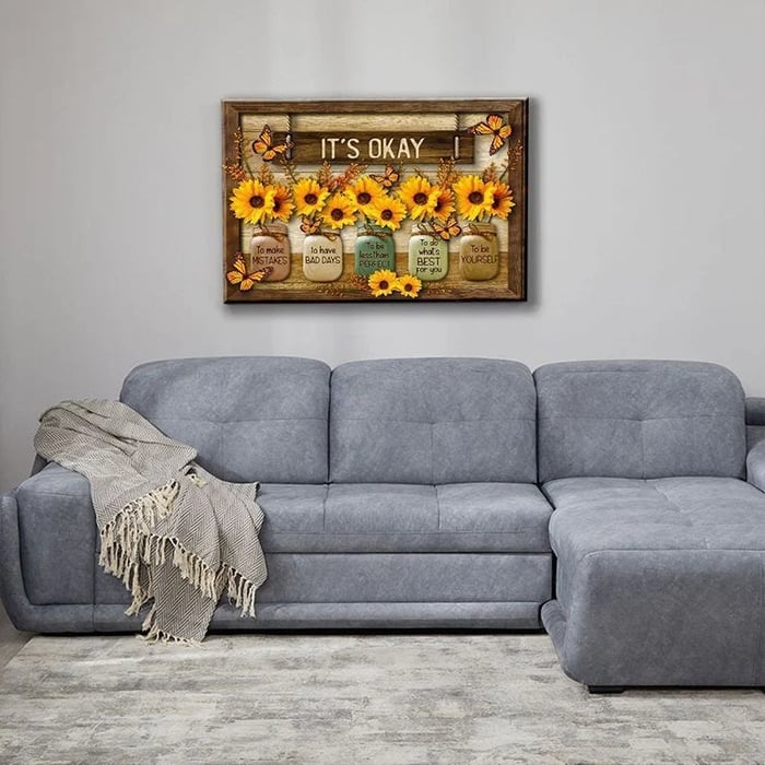 Last Day 70% OFF🌻Butterfly Sunflowers Wall Art