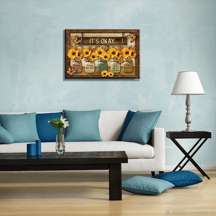 Last Day 70% OFF🌻Butterfly Sunflowers Wall Art