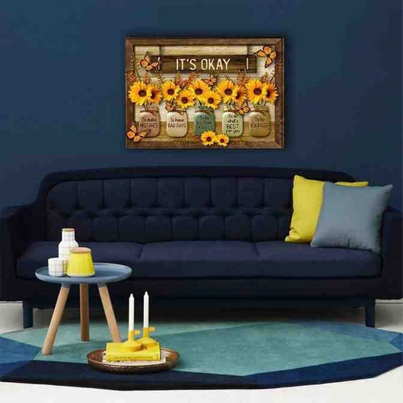 Last Day 70% OFF🌻Butterfly Sunflowers Wall Art