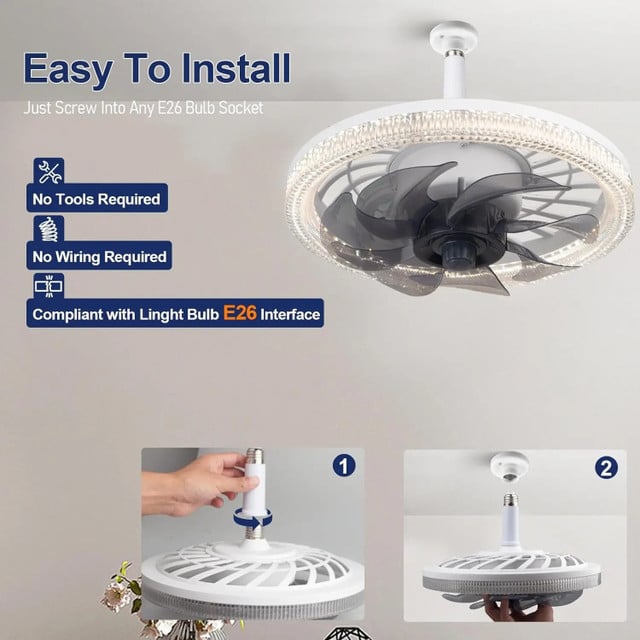 Ceiling fan with remote control light