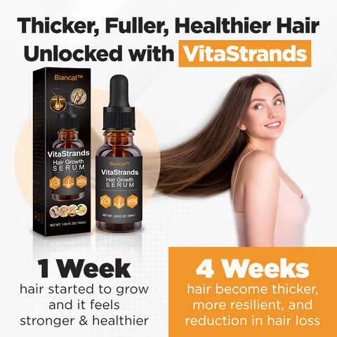 【BUY 1 FREE 2】Last Day Promotion- 🔥VitaStrands Hair Growth Serum