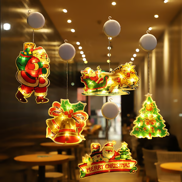 🎄🎅Christmas Presale - Get Surprise Offer-Christmas Window Hanging Lights🎅🎄