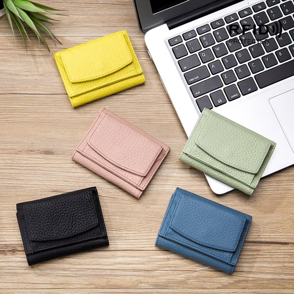 【Buy 1 Get 2 Free】✨Hot Sale✨👛2024 New Top Grain Genuine Leather RFID Blocking Card Holder Organizer Pocket Mini Wallet❗Blocking protection. Prevents hackers to steal your privacy and credit card numbers.💖