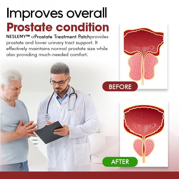 🔥【Buy 1 Get 2 Free】NESLEMYTM Prostate Treatment Patch-All Natural and Complete Prostate Solution!😎