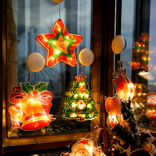 🎄🎅Christmas Presale - Get Surprise Offer-Christmas Window Hanging Lights🎅🎄