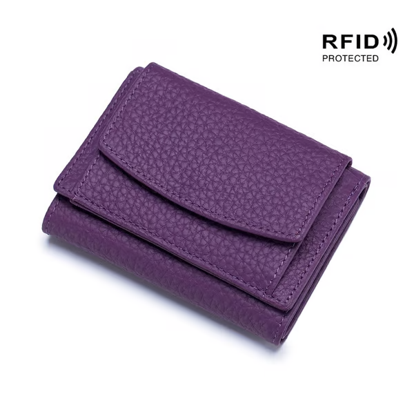 【Buy 1 Get 2 Free】✨Hot Sale✨👛2024 New Top Grain Genuine Leather RFID Blocking Card Holder Organizer Pocket Mini Wallet❗Blocking protection. Prevents hackers to steal your privacy and credit card numbers.💖