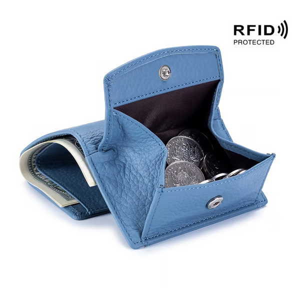 【Buy 1 Get 2 Free】✨Hot Sale✨👛2024 New Top Grain Genuine Leather RFID Blocking Card Holder Organizer Pocket Mini Wallet❗Blocking protection. Prevents hackers to steal your privacy and credit card numbers.💖