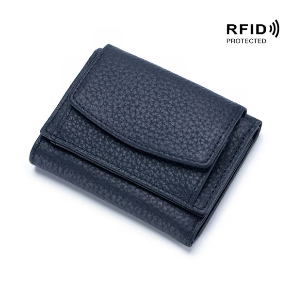 【Buy 1 Get 2 Free】✨Hot Sale✨👛2024 New Top Grain Genuine Leather RFID Blocking Card Holder Organizer Pocket Mini Wallet❗Blocking protection. Prevents hackers to steal your privacy and credit card numbers.💖