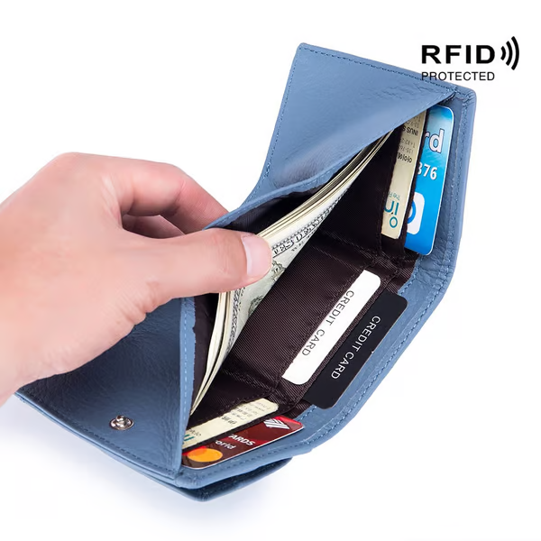 【Buy 1 Get 2 Free】✨Hot Sale✨👛2024 New Top Grain Genuine Leather RFID Blocking Card Holder Organizer Pocket Mini Wallet❗Blocking protection. Prevents hackers to steal your privacy and credit card numbers.💖