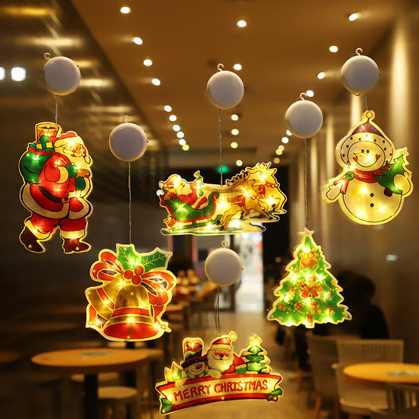 🎄🎅Christmas Presale - Get Surprise Offer-Christmas Window Hanging Lights🎅🎄