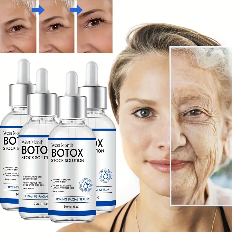 【Buy 1 Get 2 Free】Intensive Anti Aging Botox Facial Serum - Plumps, Firms, And Smooths Fine Lines And Wrinkles For All Skin Types