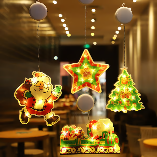 🎄🎅Christmas Presale - Get Surprise Offer-Christmas Window Hanging Lights🎅🎄