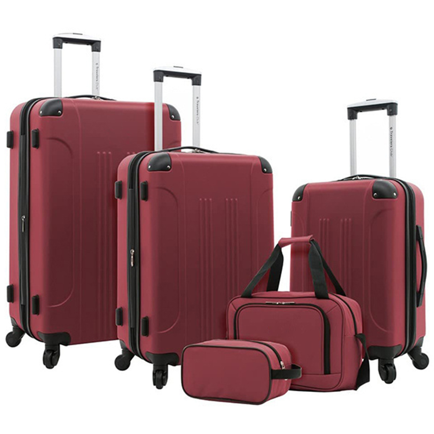 🔥Luggage 5 Piece Set🔥Dark Red